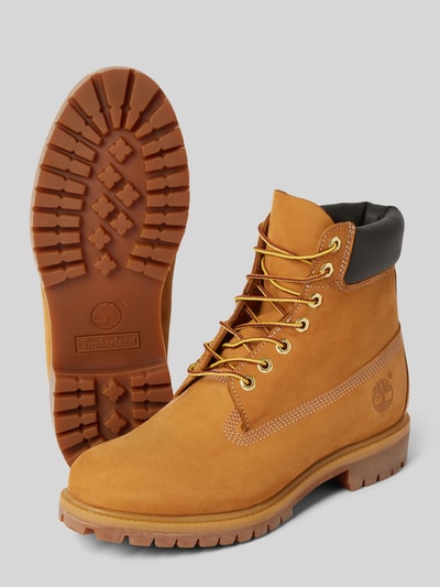 Peek & Cloppenburg TimberlandSchnürboots aus Leder mit Logo-Prägung in sand Bis zu 60% Rabatt