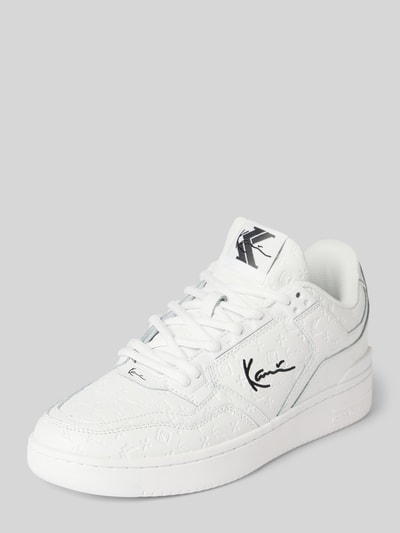 Peek & Cloppenburg KARL KANISneaker aus Leder mit Label-Stitching Modell 'KANI 89' in weiss