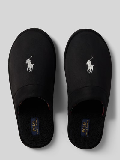 Peek & Cloppenburg Polo Ralph LaurenSlides mit Logo-Stitching Modell 'KLARENCE' in black Super Rabatt