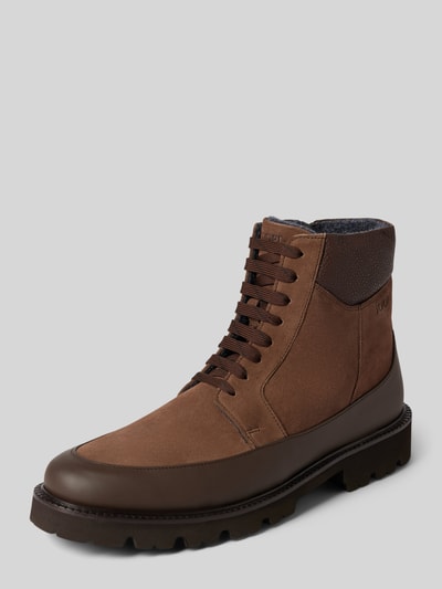 Peek & Cloppenburg JOOP! SHOESBoots mit Label-Prägung Modell 'velluto misto hektor' in mittelbraun