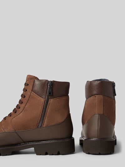Peek & Cloppenburg JOOP! SHOESBoots mit Label-Prägung Modell 'velluto misto hektor' in mittelbraun Kostenloser Versand international