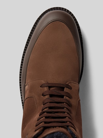 Peek & Cloppenburg JOOP! SHOESBoots mit Label-Prägung Modell 'velluto misto hektor' in mittelbraun Kostenloser Versand international