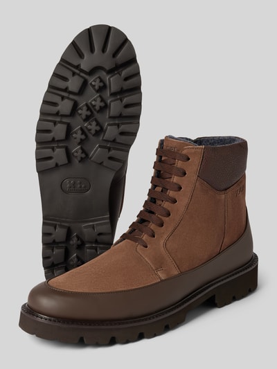 Peek & Cloppenburg JOOP! SHOESBoots mit Label-Prägung Modell 'velluto misto hektor' in mittelbraun Kostenloser Versand international
