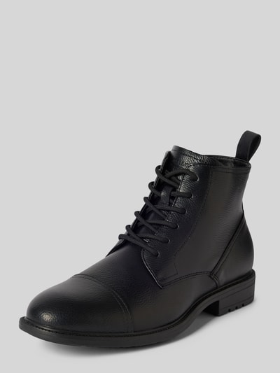 Peek & Cloppenburg Jack & JonesSchnürboots mit Label-Prägung Modell 'BARBICAN' in black