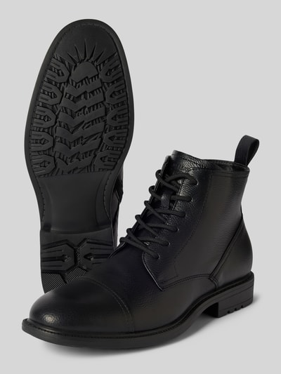 Peek & Cloppenburg Jack & JonesSchnürboots mit Label-Prägung Modell 'BARBICAN' in black Begrenzt auf 3 Tage