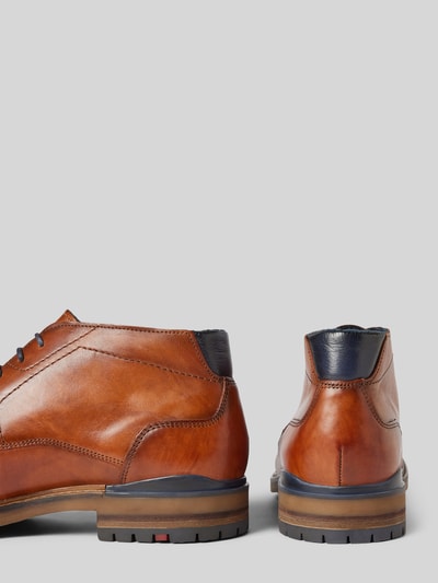 Peek & Cloppenburg LloydLederderby mit Ziernähten Modell 'HENGELO' in cognac Rabatte dieses Monats