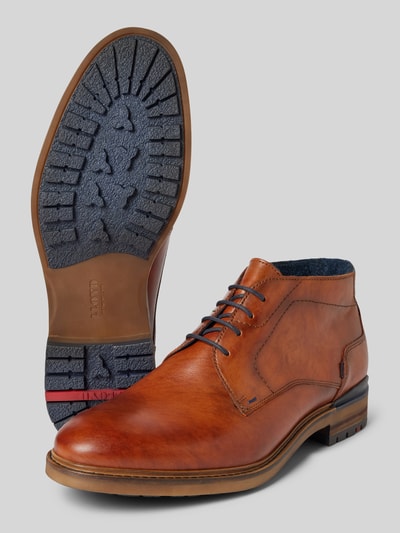 Peek & Cloppenburg LloydLederderby mit Ziernähten Modell 'HENGELO' in cognac Rabatte dieses Monats
