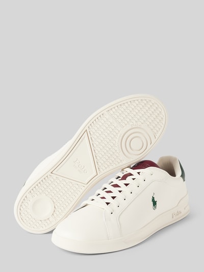 Peek & Cloppenburg Polo Ralph LaurenLedersneaker mit Logo-Stitching in weiss 2025