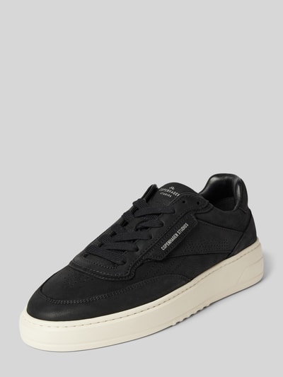 Peek & Cloppenburg CopenhagenLedersneaker mit Label-Detail in black