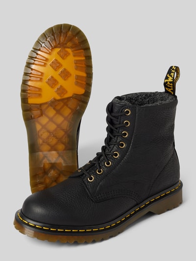 Peek & Cloppenburg Dr. MartensSchürboots aus Leder mit Innenfutter in black Verkauf