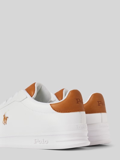 Peek & Cloppenburg Polo Ralph LaurenLedersneaker mit Label-Details in weiss Hotsell
