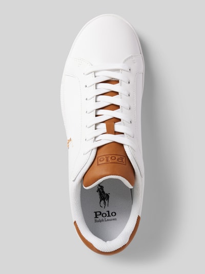 Peek & Cloppenburg Polo Ralph LaurenLedersneaker mit Label-Details in weiss Hotsell