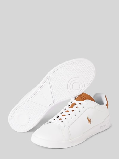 Peek & Cloppenburg Polo Ralph LaurenLedersneaker mit Label-Details in weiss Hotsell