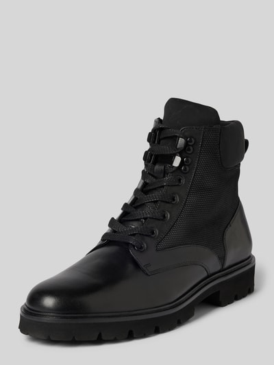 Peek & Cloppenburg JOOP! SHOESLederboots mit Zugschlaufe Modell 'tela stampa hektor' in black