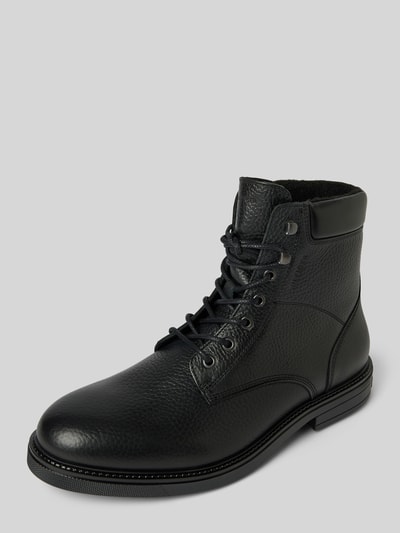 Peek & Cloppenburg Tommy HilfigerLederboots mit Label-Details in black