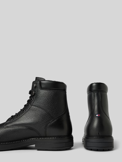 Peek & Cloppenburg Tommy HilfigerLederboots mit Label-Details in black Meist gekauft