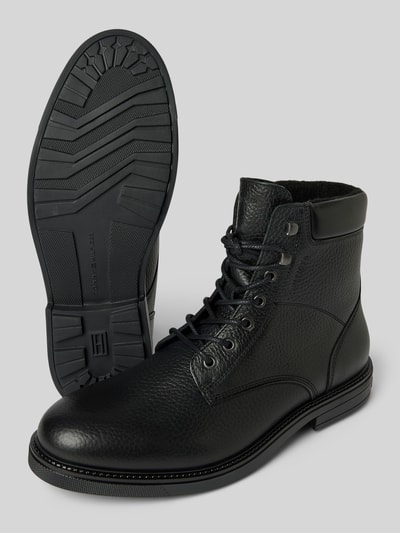 Peek & Cloppenburg Tommy HilfigerLederboots mit Label-Details in black Meist gekauft