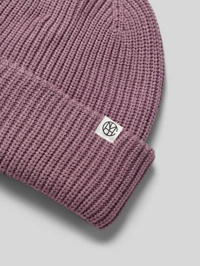 Peek & Cloppenburg MSCH CopenhagenBeanie mit Logo-Patch Modell 'Galline Rachelle' in mauve Fabrik Onlineshop