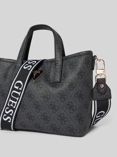 Peek & Cloppenburg GuessHandtasche mit Label-Details Modell 'LATONA' in anthrazit melange Flash Sale