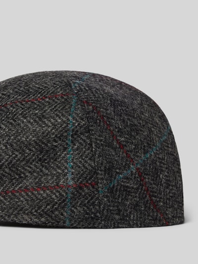 Peek & Cloppenburg BarbourSchiebermütze aus Wolle mit Strukturmuster Modell 'Crieff' in blau Zeitbegrenzte Promotion