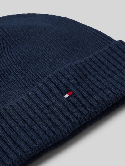 Peek & Cloppenburg Tommy HilfigerMütze mit Logo-Stitching Modell 'PIMA' in marine Nur noch ein Tag übrig
