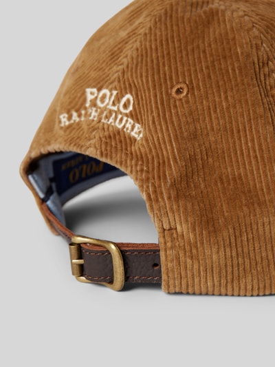 Peek & Cloppenburg Polo Ralph LaurenCap aus Cord mit Label-Stitching in camel Super Rabatt