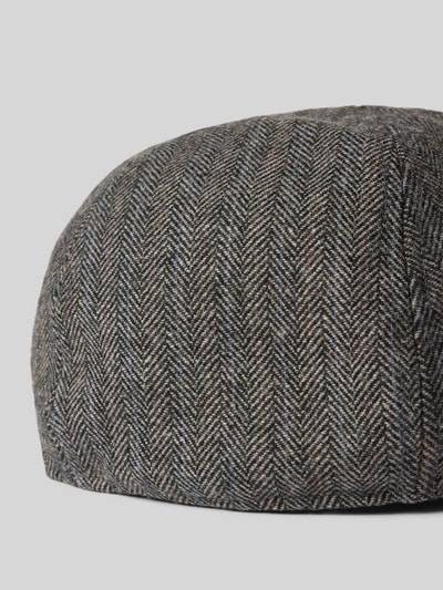 Peek & Cloppenburg BartsSchiebermütze mit Label-Badge Modell 'MR. MITCHELL' in dunkelgrau melange Clearance-Verkauf