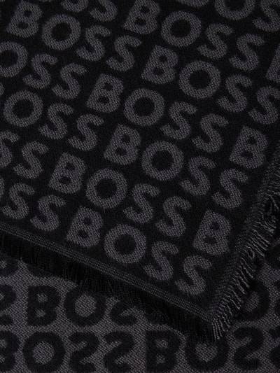 Peek & Cloppenburg BOSSSchal aus Viskose mit Label-Detail Modell 'Tadic' in black Fabrikladen