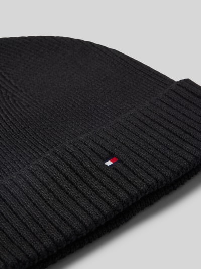 Peek & Cloppenburg Tommy HilfigerMütze mit Logo-Stitching Modell 'PIMA' in black Begrenzt auf 3 Tage