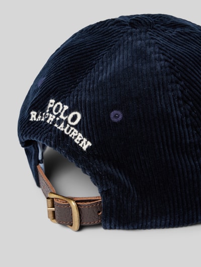 Peek & Cloppenburg Polo Ralph LaurenCap aus Cord mit Label-Stitching in marine 2025