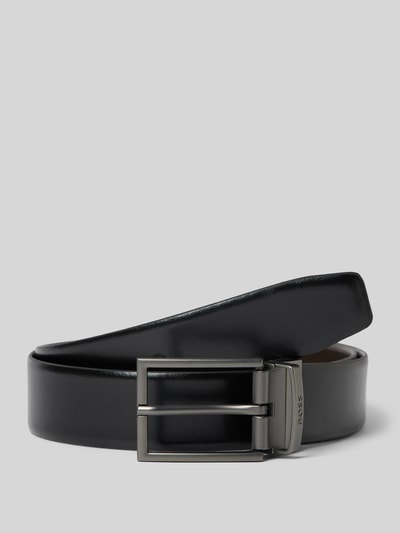 Peek & Cloppenburg BOSSLedergürtel mit Label-Gravur Modell 'Otano' in black