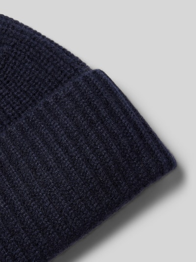 Peek & Cloppenburg MCNEALMütze aus reinem Kaschmir mit Label-Detail in marine Schlussverkauf