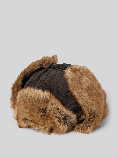 Peek & Cloppenburg BartsMütze mit Kunstfell Modell 'RIB BOMBER' in oliv