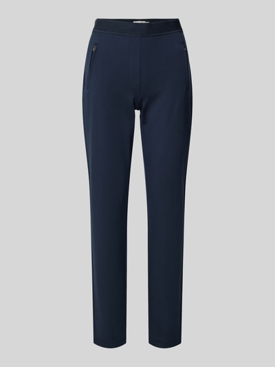 Peek & Cloppenburg Christian Berg WomanSlim Fit Stoffhose mit Reißverschlusstaschen in dunkelblau Black Friday