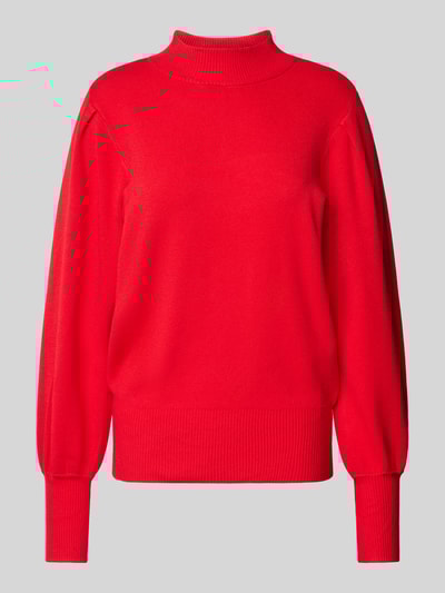 Peek & Cloppenburg YASStrickpullover mit Stehkragen Modell 'FONNY' in rot Weihnachtsangebot