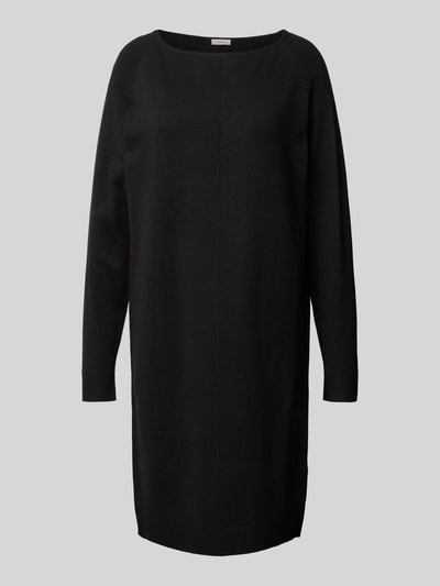Peek & Cloppenburg s.Oliver RED LABELRelaxed Fit Feinstrickkleid mit U-Boot-Ausschnitt in black Valentinstagsangebot