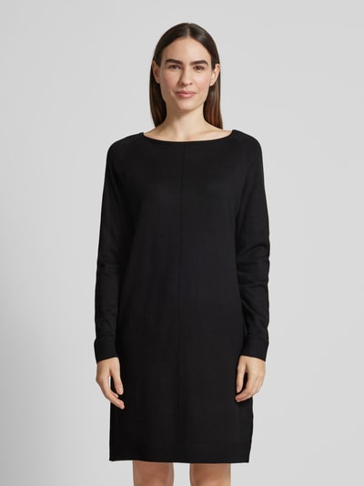 Peek & Cloppenburg s.Oliver RED LABELRelaxed Fit Feinstrickkleid mit U-Boot-Ausschnitt in black Valentinstagsangebot