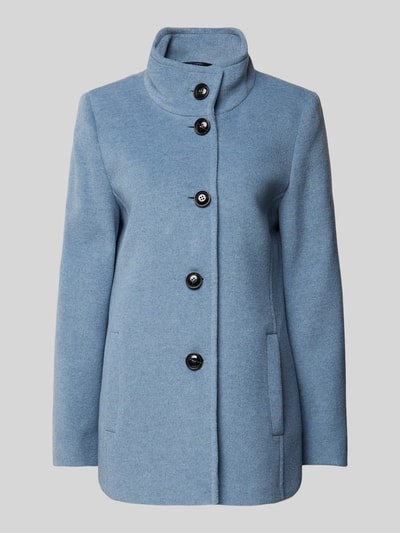 Peek & Cloppenburg Fuchs SchmittWolljacke mit Stehkragen und Knopfverschluss in bleu Heißer Verkauf