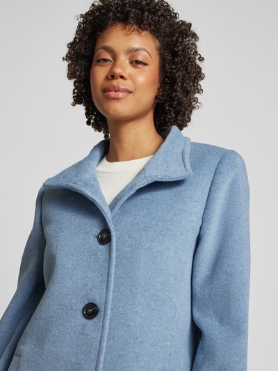 Peek & Cloppenburg Fuchs SchmittWolljacke mit Stehkragen und Knopfverschluss in bleu Heißer Verkauf