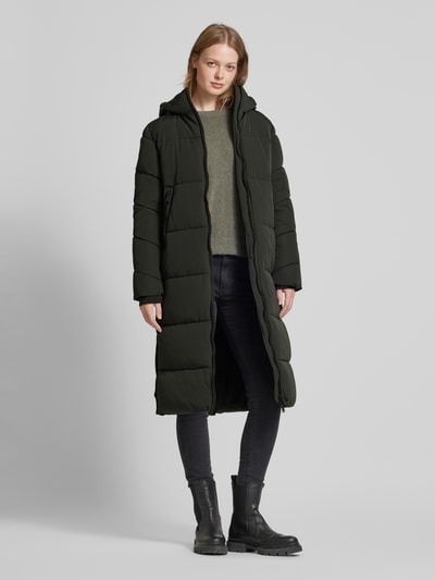 Peek & Cloppenburg WITHBLACKSteppmantel mit Kapuze in dunkelgruen