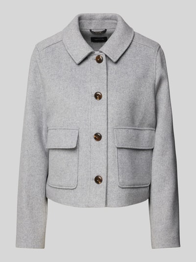 Peek & Cloppenburg commaJacke mit Umlegekragen in mittelgrau Große Rabatte