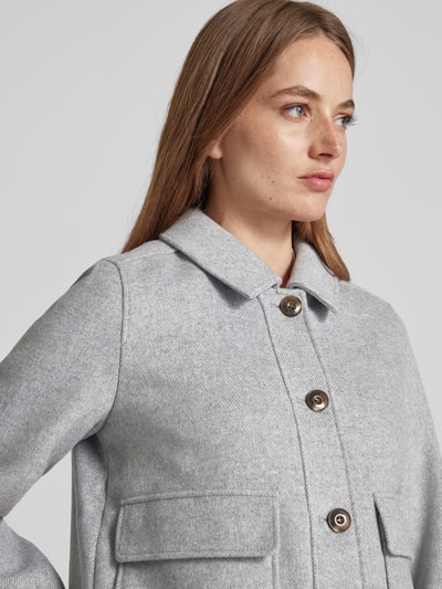 Peek & Cloppenburg commaJacke mit Umlegekragen in mittelgrau Große Rabatte