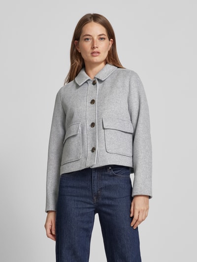 Peek & Cloppenburg commaJacke mit Umlegekragen in mittelgrau Große Rabatte