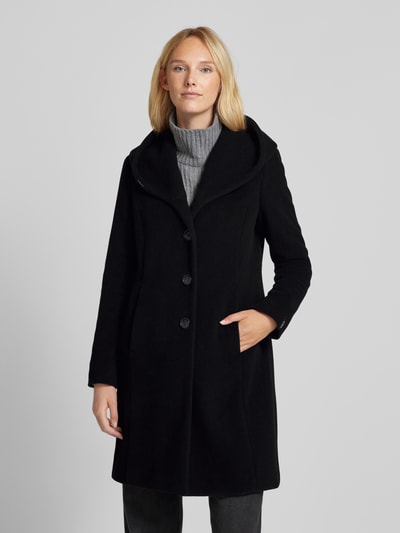 Peek & Cloppenburg Milo CoatsMantel mit Kapuze Modell 'Bella' in black Saisonale Angebote
