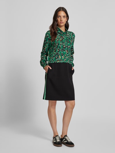 Peek & Cloppenburg Marc CainKnielanges Kleid im Double-Layer-Look in gruen
