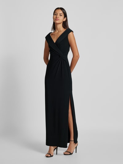 Peek & Cloppenburg Lauren Ralph LaurenAbendkleid mit Knotendetail Modell 'LEONIDAS' in black