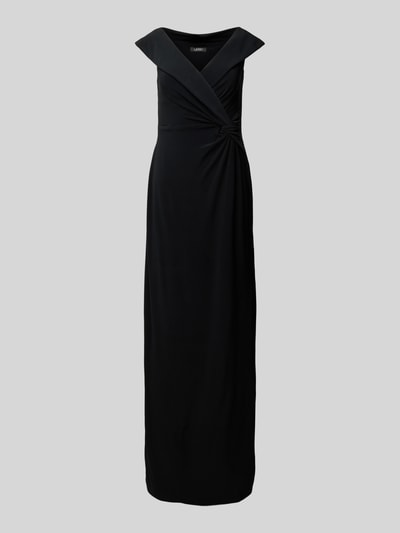 Peek & Cloppenburg Lauren Ralph LaurenAbendkleid mit Knotendetail Modell 'LEONIDAS' in black Riesige Ersparnisse