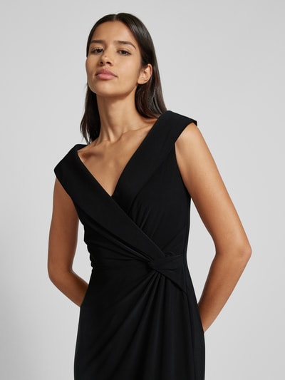 Peek & Cloppenburg Lauren Ralph LaurenAbendkleid mit Knotendetail Modell 'LEONIDAS' in black Riesige Ersparnisse
