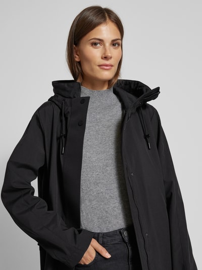 Peek & Cloppenburg Fuchs SchmittMantel mit Kapuze in black Super Sparpreis