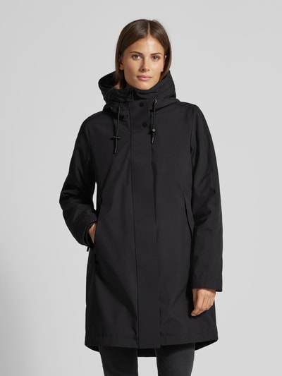 Peek & Cloppenburg Fuchs SchmittMantel mit Kapuze in black Super Sparpreis